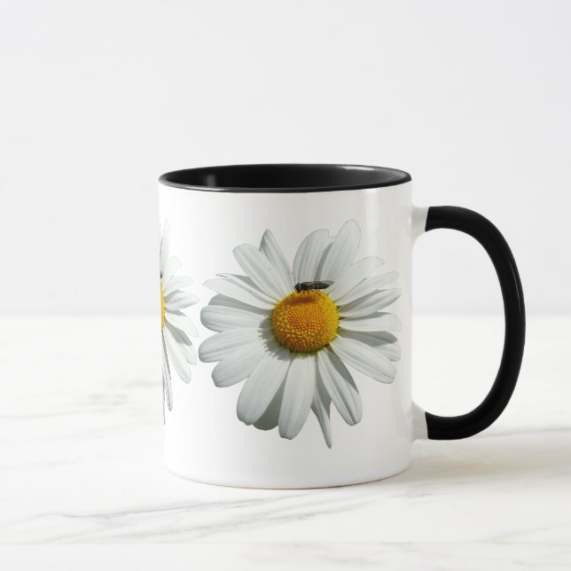 Caneca Abelha na Daisy Alaskan Summer Nature Photo (Direita)