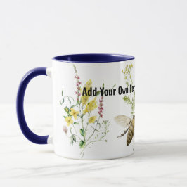 Caneca Abelhão-de-bumble, amante de insetos cerâmicos, ca