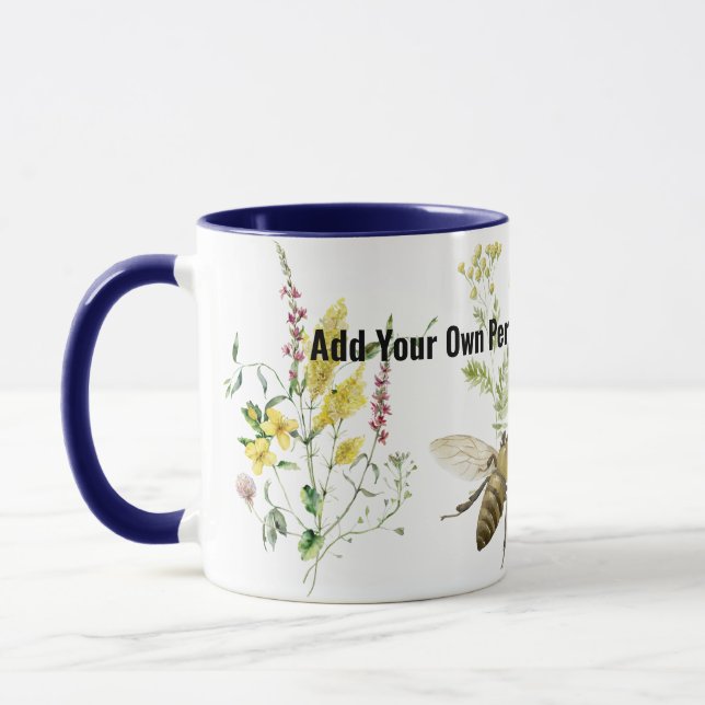 Caneca Abelhão-de-bumble, amante de insetos cerâmicos, ca (Esquerda)
