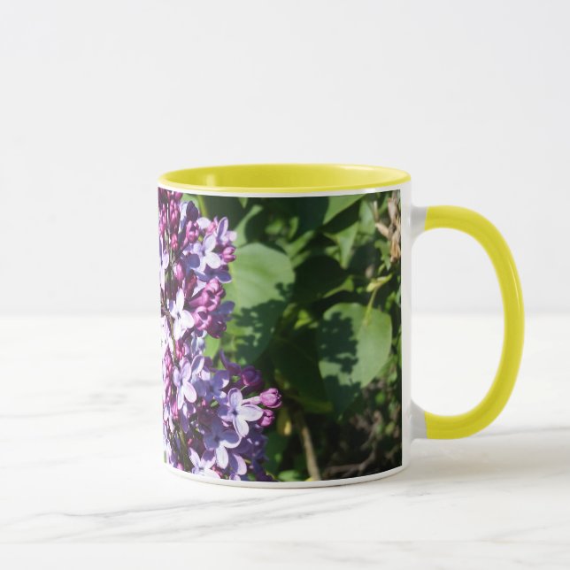 Caneca Abelhas de mel em Primavera Lilacs (Direita)