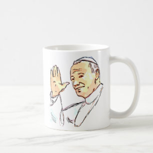 caneca abençoada de Papa João Paulo II