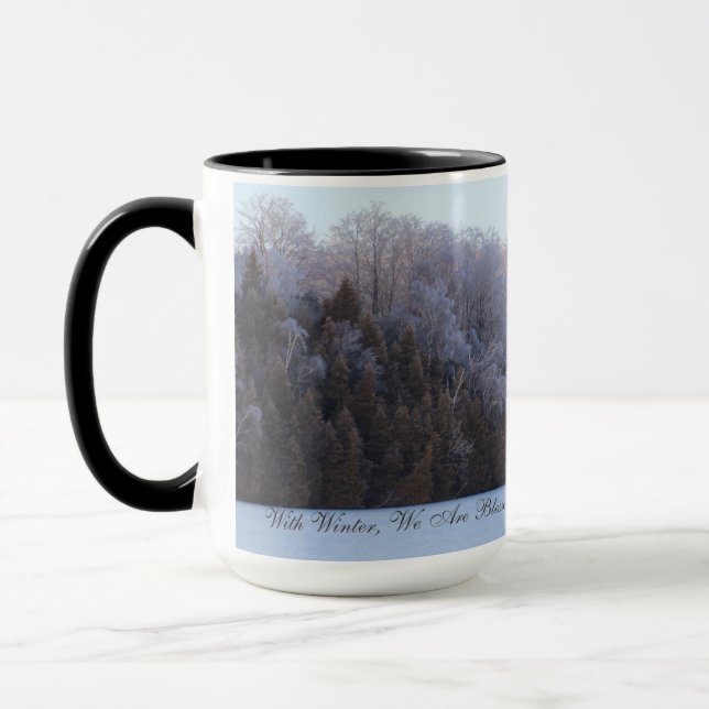 Caneca Abençoado Com Poeira De Fada De Inverno (Esquerda)