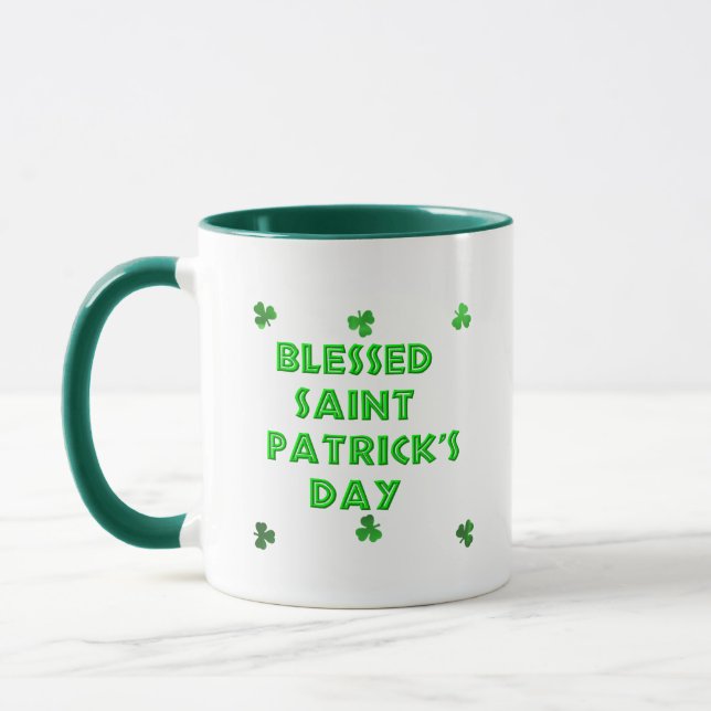 Caneca Abençoado Dia de São Patrício (2) (Esquerda)