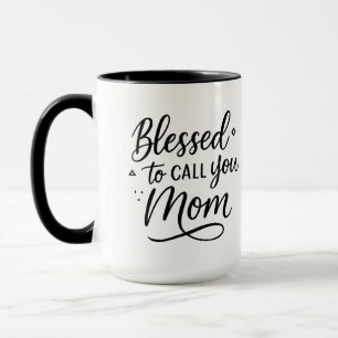 Caneca Abençoado por te chamar de mãe.