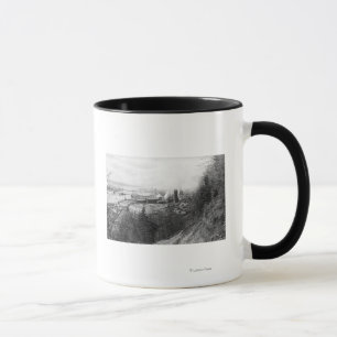 Caneca Aberdeen, WA Town View Mill e Harbor Photograp