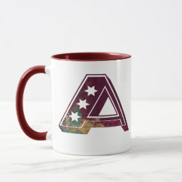 Caneca ABIGAIL - A- maroon vintage grunge