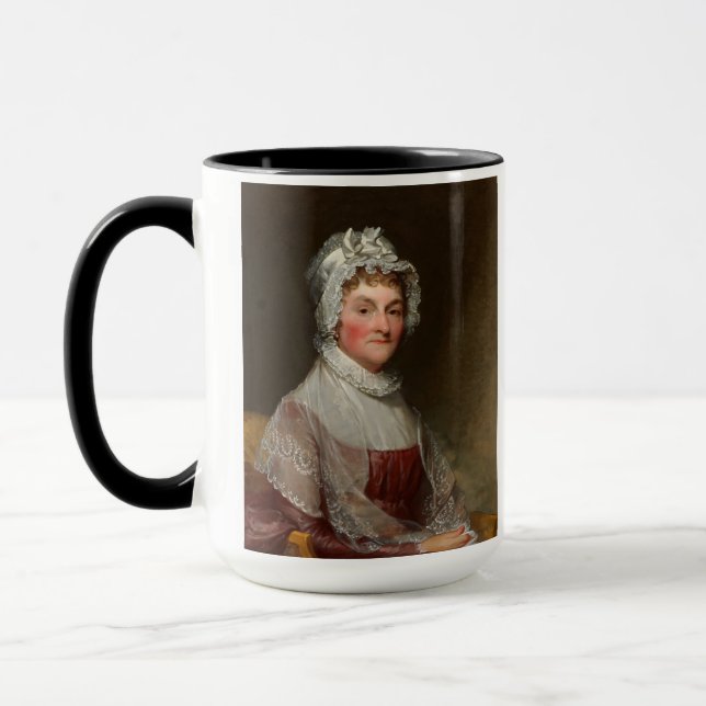 Caneca Abigail Smith Adams por Gilbert Stuart (Esquerda)