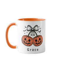 Abóbora Cerejas Coquette Halloween Personalizado