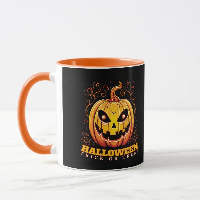 Caneca Abóbora de Halloween Jack-O-Lantern (Esquerda)