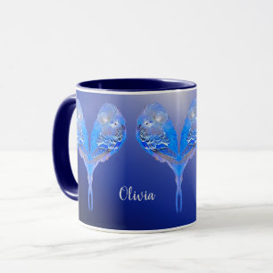 Caneca Abóbora personalizável do orçamento azul