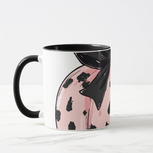 Caneca Abóboras e Arcos, Abóbora-Coleta Rosa (Esquerda)