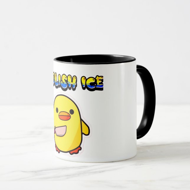 Caneca Abolir o Gelo – Derretendo Limites Conceito Abstra (Frente Esquerda)