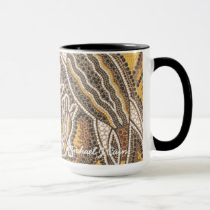 Caneca aborígene da arte