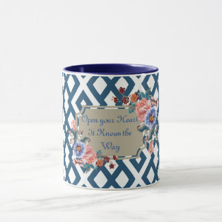 Caneca Abra seu coração, ele sabe como o designer Mug