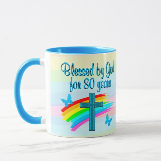 CANECA ABRAÇADO POR DEUS 80 HOJE MUG (Esquerda)