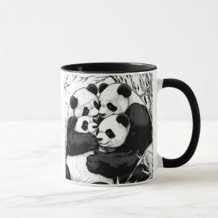CANECA ABRAÇANDO PANDAS