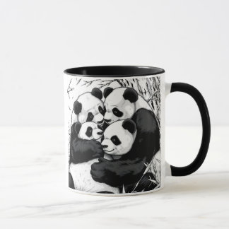 CANECA ABRAÇANDO PANDAS