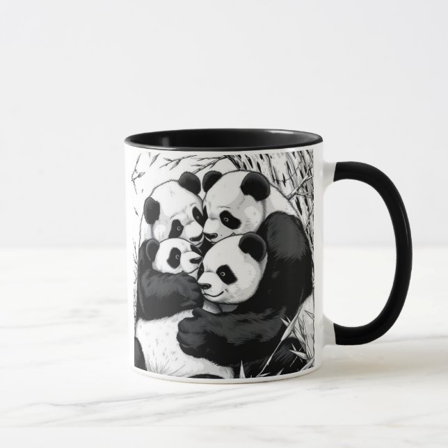 CANECA ABRAÇANDO PANDAS (Direita)