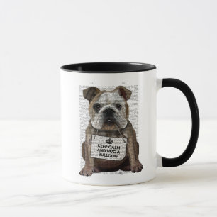 Caneca Abraçar um Bulldog