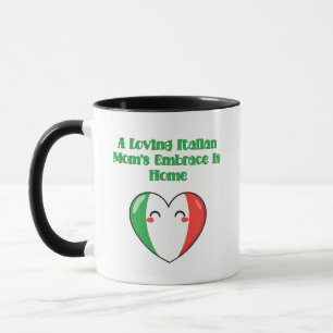 Caneca Abraço de Mãe Italiana Amorosa é Design de Casa