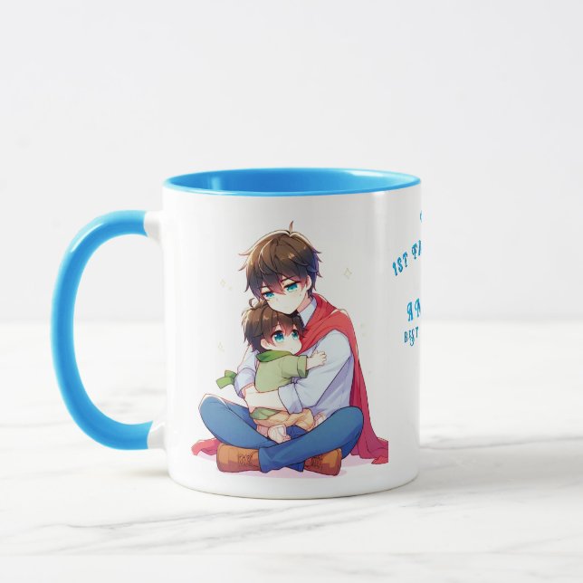 Caneca Abraço do ouro - Mug de Obrigação Pai e Filho (Esquerda)