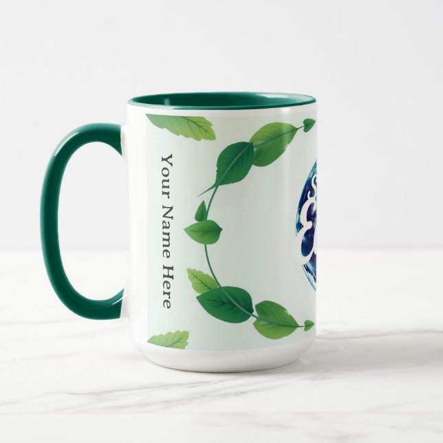 Caneca Abraço Minimalista de Luxo dos Guardiões Ecológico (Esquerda)