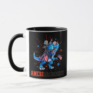Caneca Abraham Lincoln 4 de Julho Dino Boys Homens