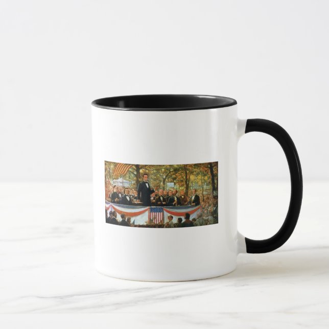 Caneca Abraham Lincoln e Stephen A. Douglas (Direita)