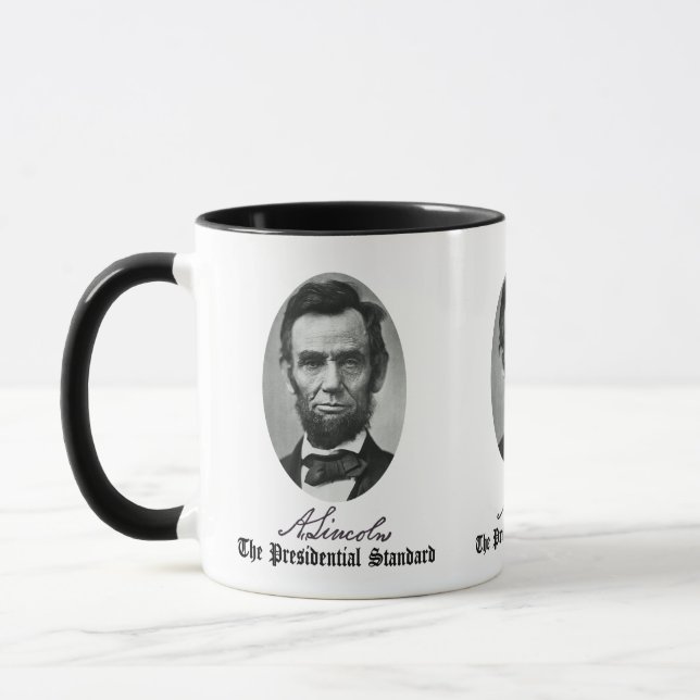 Caneca Abraham Lincoln, O Padrão Presidencial. (Esquerda)