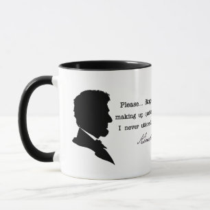 Caneca Abraham Lincoln, pare de fazer de citações