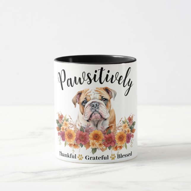 Caneca Absolutamente Grato Abençoado Cachorro Fofo (Centro)