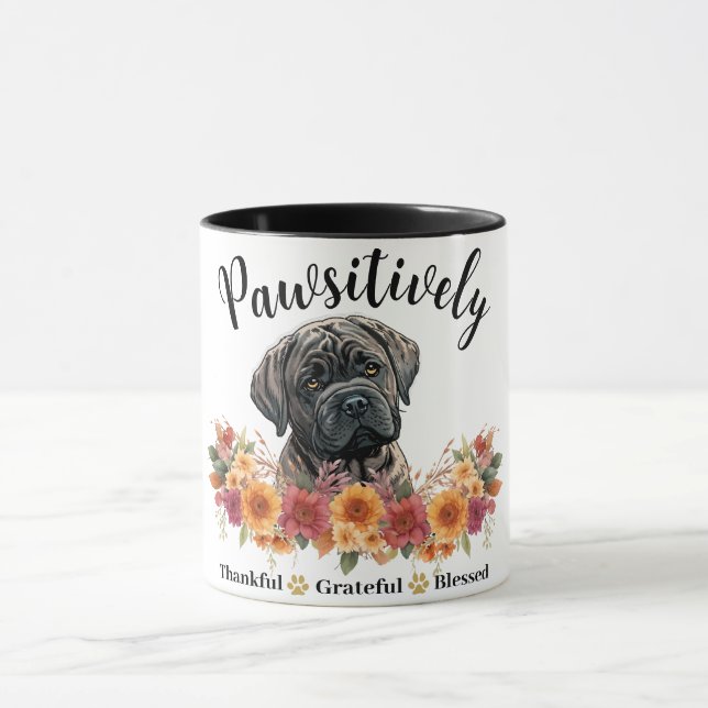 Caneca Absolutamente Grato Abençoado Cachorro Fofo (Centro)
