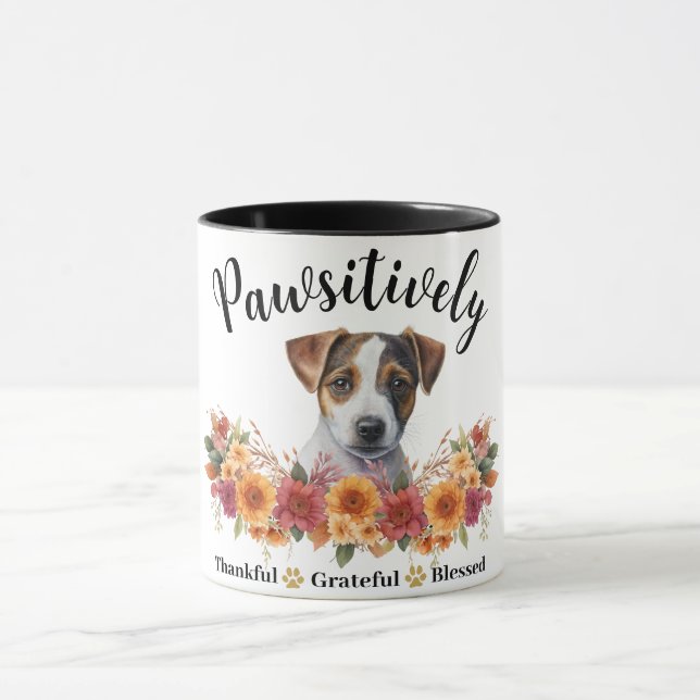 Caneca Absolutamente Grato Abençoado Cachorro Fofo (Centro)