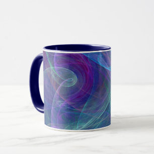 Caneca Abstração do Ar Roxo Azul