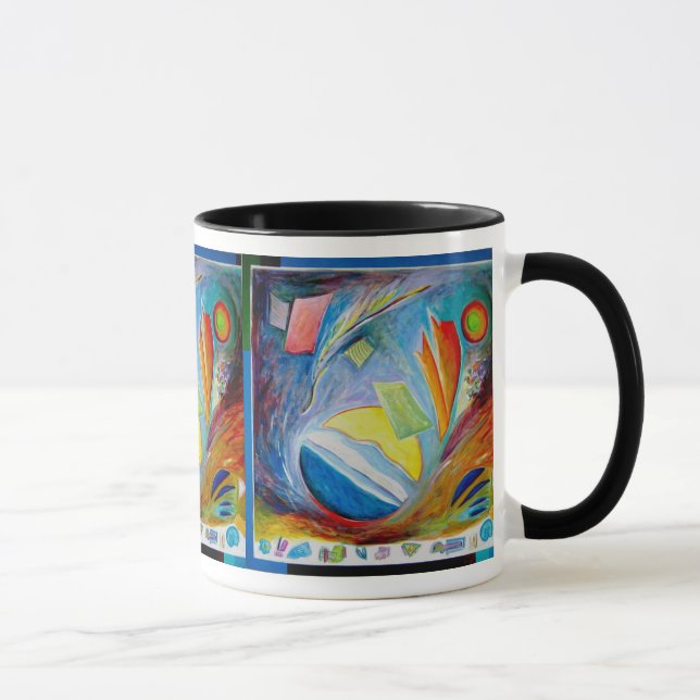 Caneca Abstracção da vantagem de Forcefull (Direita)
