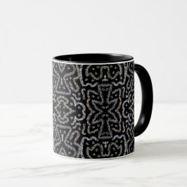 Caneca Abstract Arrow Grunge Pattern And Soft Pastels