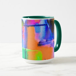 Caneca Abstract Background Colorful