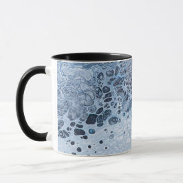 Caneca Abstract Blue & Gray Ocean Drift
