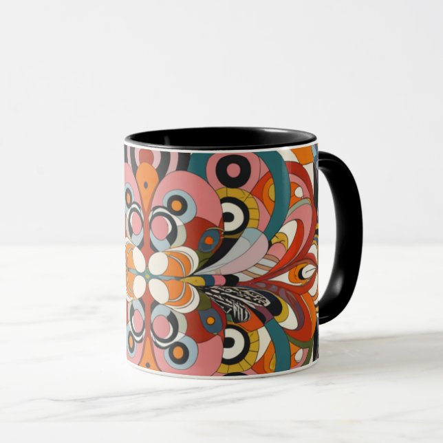 Caneca abstract color coffee mug (Frente Esquerda)