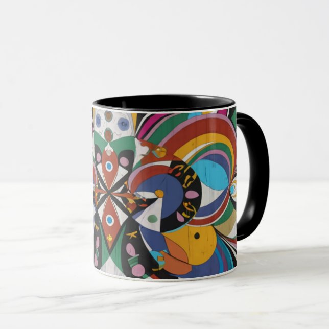Caneca abstract color coffee mug (Frente Esquerda)
