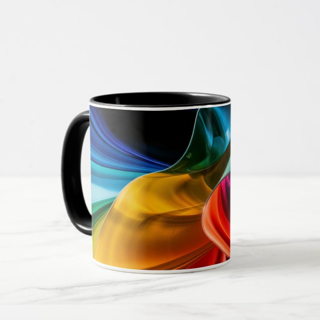 Caneca abstract color coffee mug (Frente Esquerda)