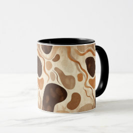 Caneca Abstract Nature Motif Mug – Soft Organic Elements