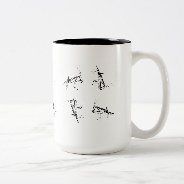 Caneca abstrata da louva-a-deus Praying (Direita)