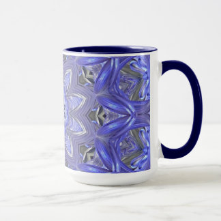 Caneca abstrata do azul