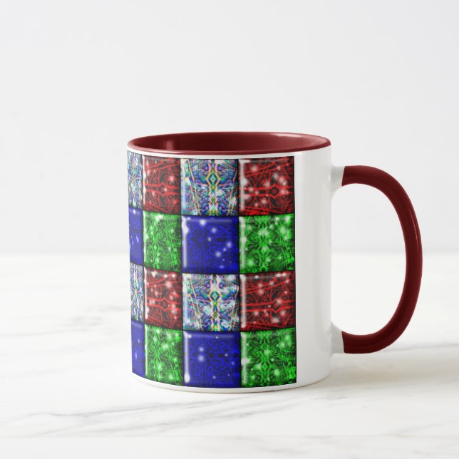 Caneca abstrata do Natal (Direita)