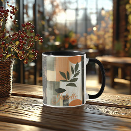 Caneca Abstrata Orgânica - Botânica Terrosa Person