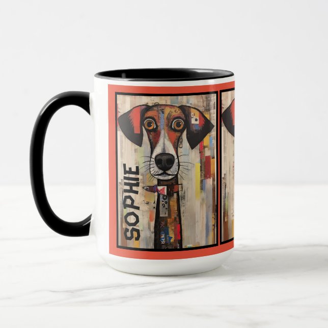 Caneca abstrato 10 Mug personalizado (Esquerda)