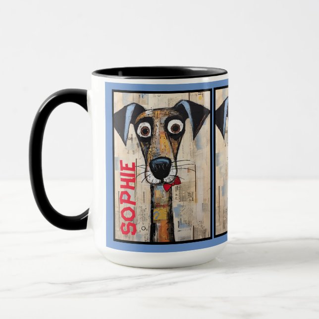 Caneca abstrato 11 Mug personalizado (Esquerda)