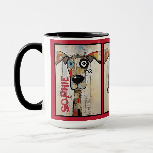 Caneca abstrato 13 Mug personalizado (Esquerda)