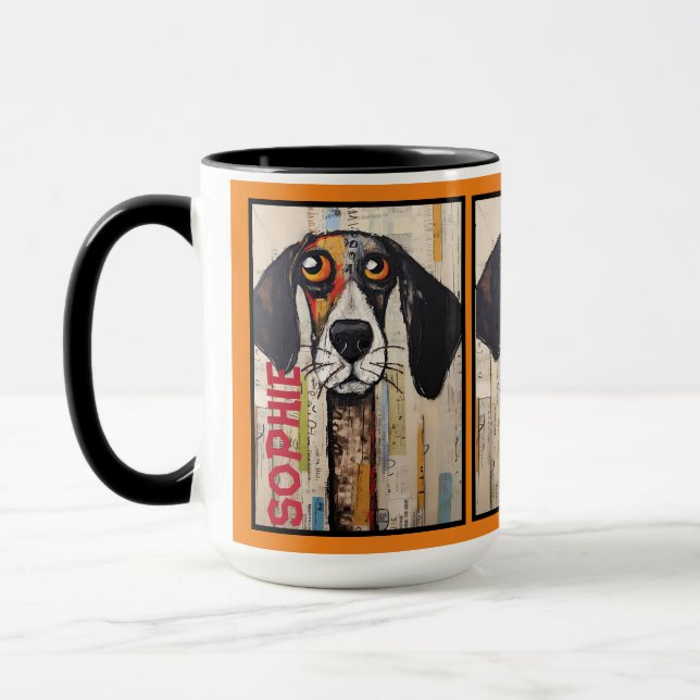 Caneca abstrato 15 Mug personalizado (Esquerda)